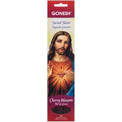 Gonesh Brown Sacred Heart - Cherry Blossom Scent Sticks Incense 1 oz