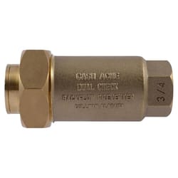 Cash Acme BF-1 Series 3/4 in. FPT X 3/4 in. FPT Brass Check Valve Back Flow Preventer