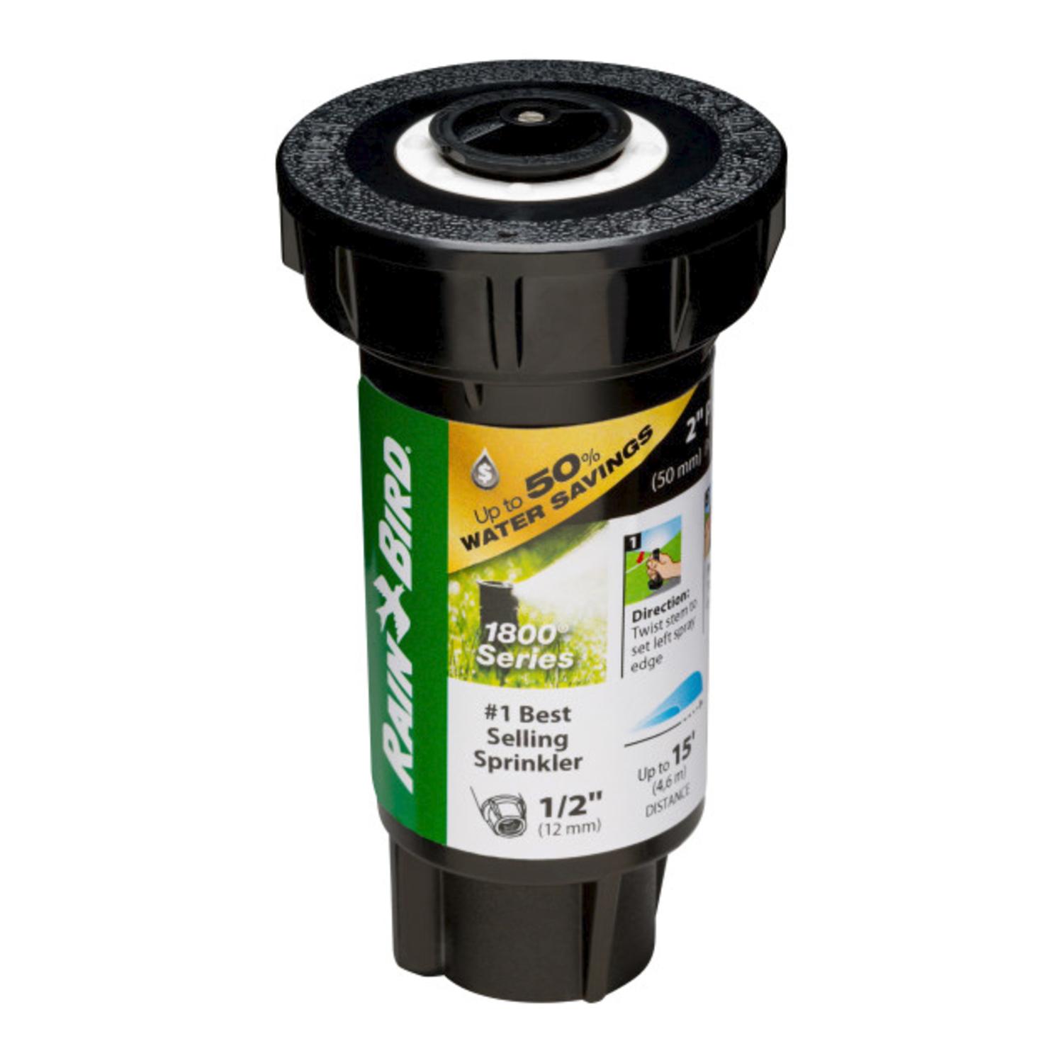 Photos - Garden Sprinkler Rain Bird 1800 Series 2 in. H Adjustable Pop-Up Spray Head 1802HV15PR 