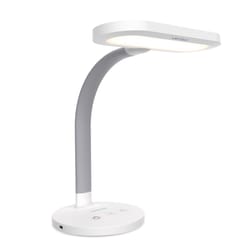 Verilux HappyLight 15.2 in. White Desk Lamp
