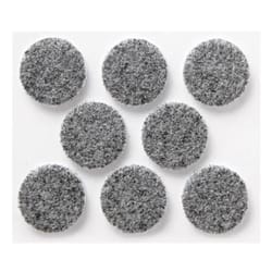 3M Scotch Felt Self Adhesive Protective Pad Gray Round 1 in. W X 1 in. L 8 pk