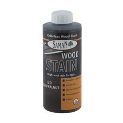 Saman Semi-Transparent Dark Walnut Water-Based Wood Stain 12 oz