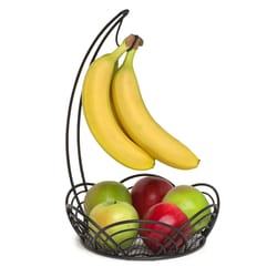 Spectrum 9-1/2 in. L oz Black Steel Fruit Tree Bowl 1 pk