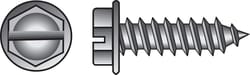 HILLMAN No. 8 Ga. X 1-1/2 in. L Slotted Hex Washer Head Sheet Metal Screws 100 pk