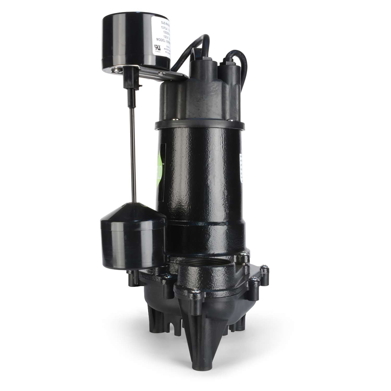 ふぃっしゅ ECO-FLO 1/3 HP 3300 gph Cast Iron Vertical Float Switch AC