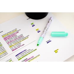Kikkerland Neon Color Assorted Felt Tip Highlighter 1 pk