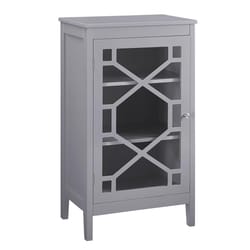 Linon Home Decor 36-1/4 in. H X 20-1/8 in. W X 15 in. D Gray Wood Cabinet