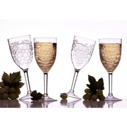 Prodyne 10 oz Clear Acrylic Wine Glass
