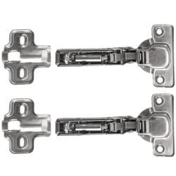 Laurey 2 in. W X 5 in. L Chrome Steel Cabinet Hinge 2 pk