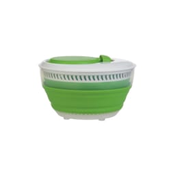 Progressive Prepworks Green/White Plastic Collapsible Salid Spinner 3 qt