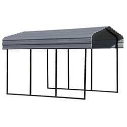 Arrow 10 ft. x 20 ft. Metal Horizontal Peak Carport without Floor Kit