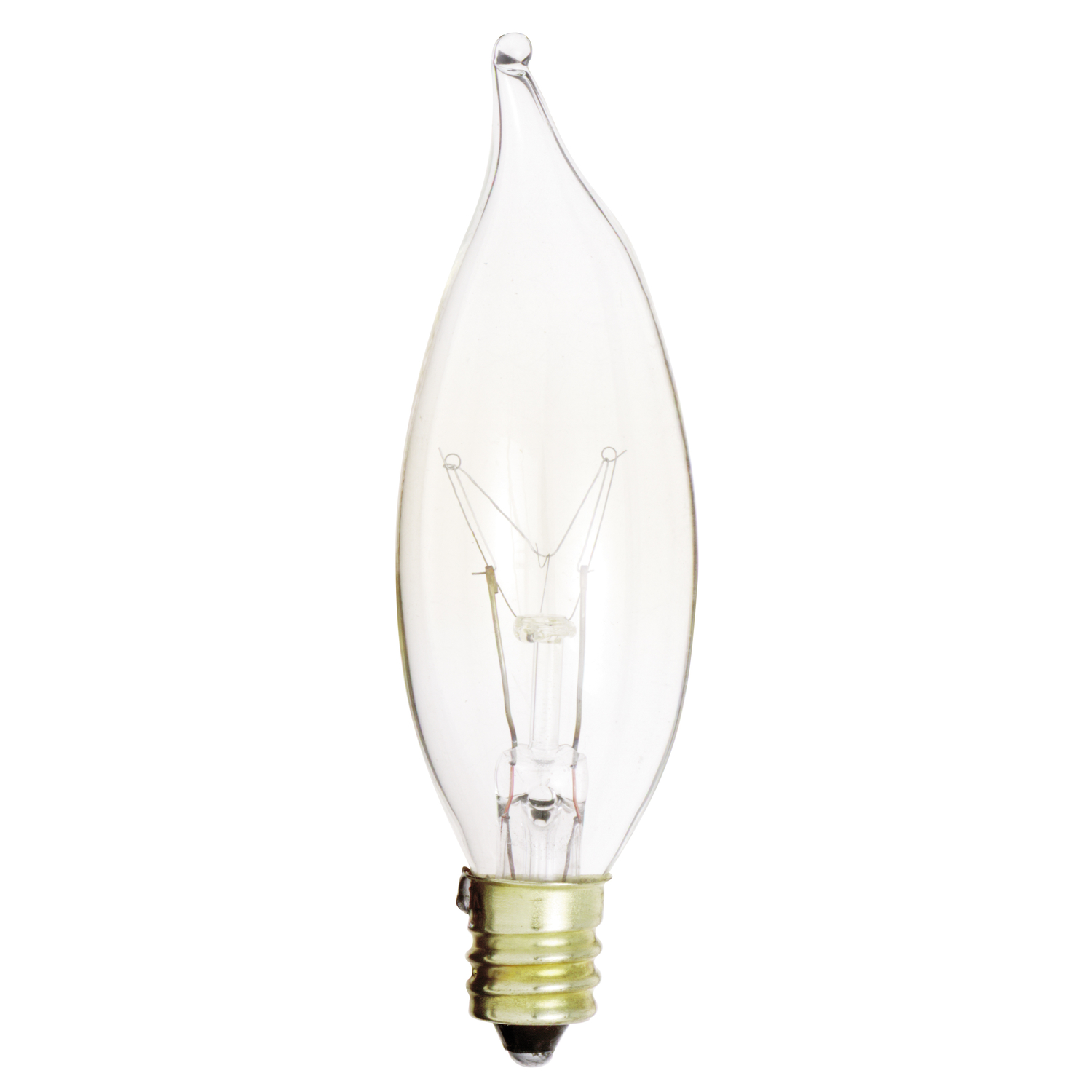 Satco 15 W CA9 Decorative Incandescent Bulb E12 (Candelabra) Soft White