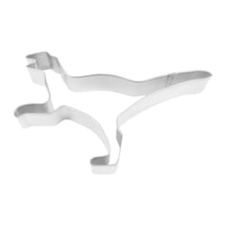 R&M International Corp International Corp 4 in. W X 6 in. L Velociraptor Cookie Cutter Silver 1 pc