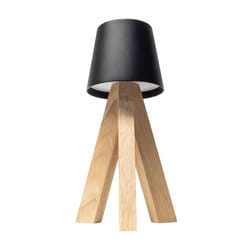 Westek Bailey 10.5 in. Matte Black Table Lamp