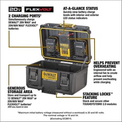 DeWalt 20V Tough System 2.0 DWST08050 Lithium-Ion Box Battery Charger Box 1 pc