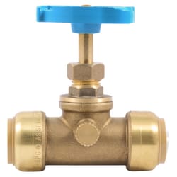 SharkBite 3/4 in. PTC X 3/4 in. Brass Stop Valve with Drain