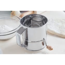 Fox Run Silver Stainless Steel Sifter 3 cups