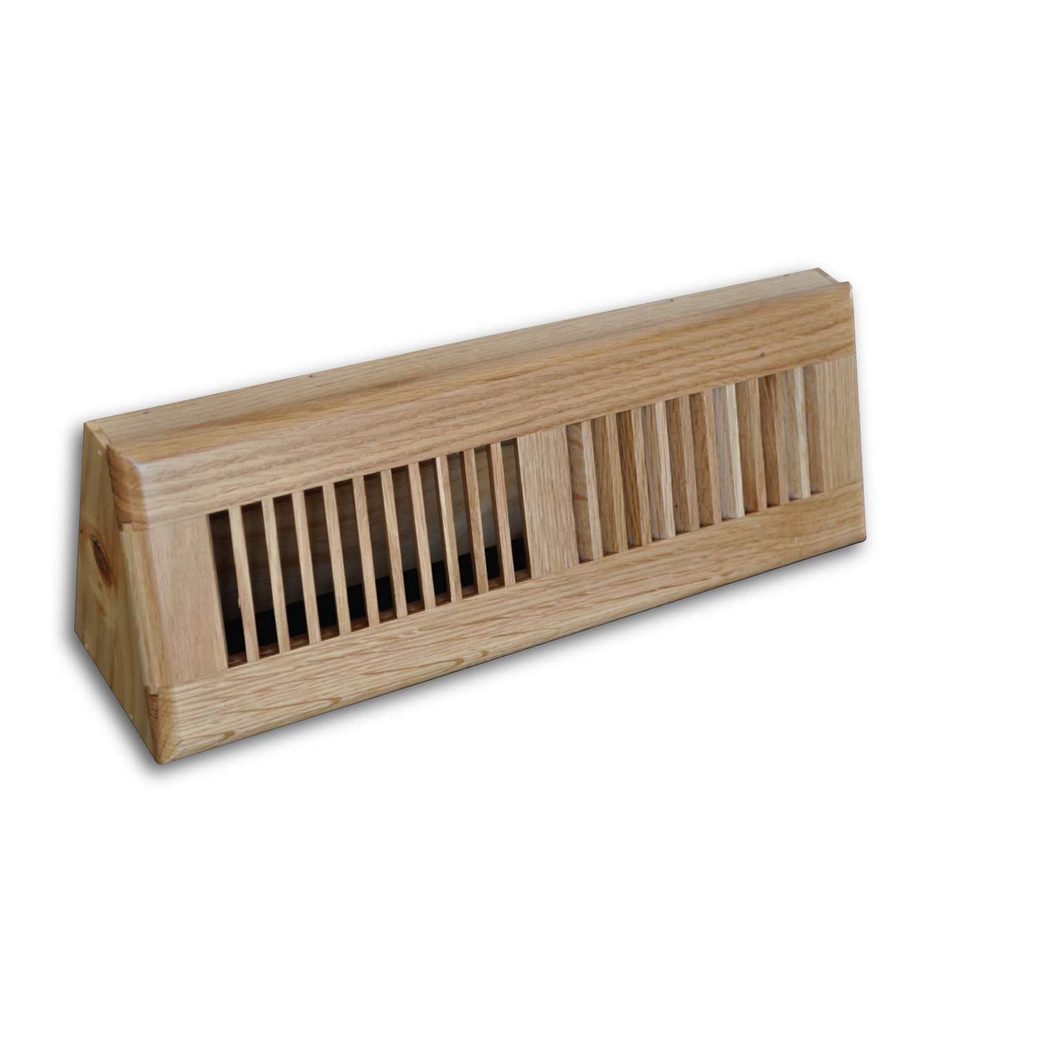 Tru Aire 4 in. H X 15 in. W 2-Way Oak Brown Wood Baseboard Diffuser - Ace  Hardware