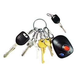 Nite Ize KeyRing Steel 2 in. D Stainless Steel Silver Key Ring