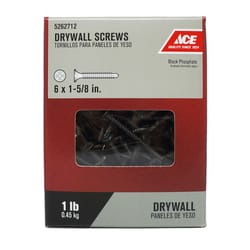 Ace No. 6 wire X 1-5/8 in. L Phillips Fine Drywall Screws 1 lb 1 pk