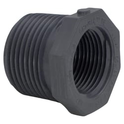 Charlotte Pipe Schedule 80 1 in. MPT X 3/4 in. D FPT PVC Reducing Bushing 1 pk