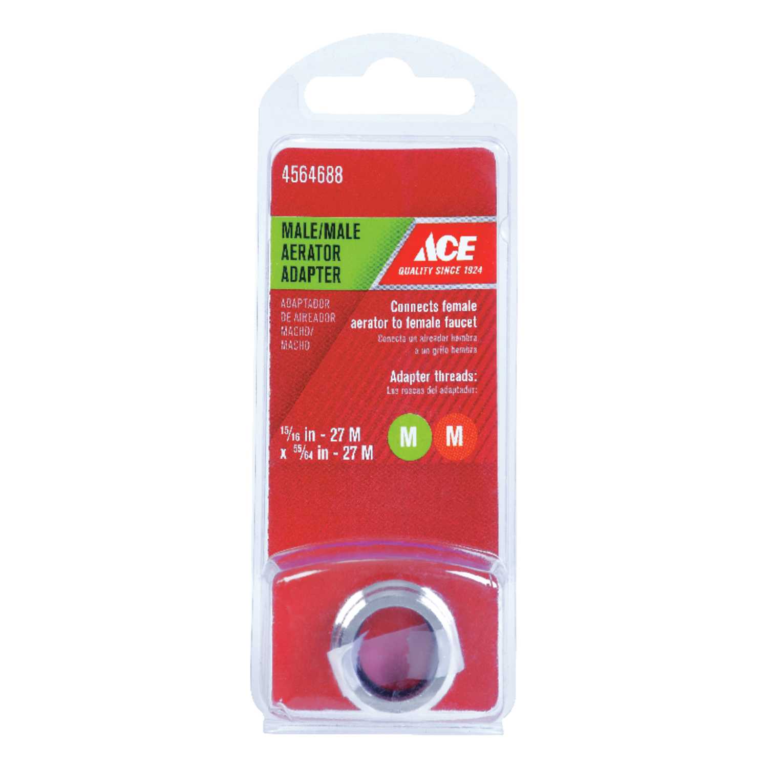 ACE Male Aerator Adapter 15/16 in. x 55/64 in. Chrome Ace Hardware