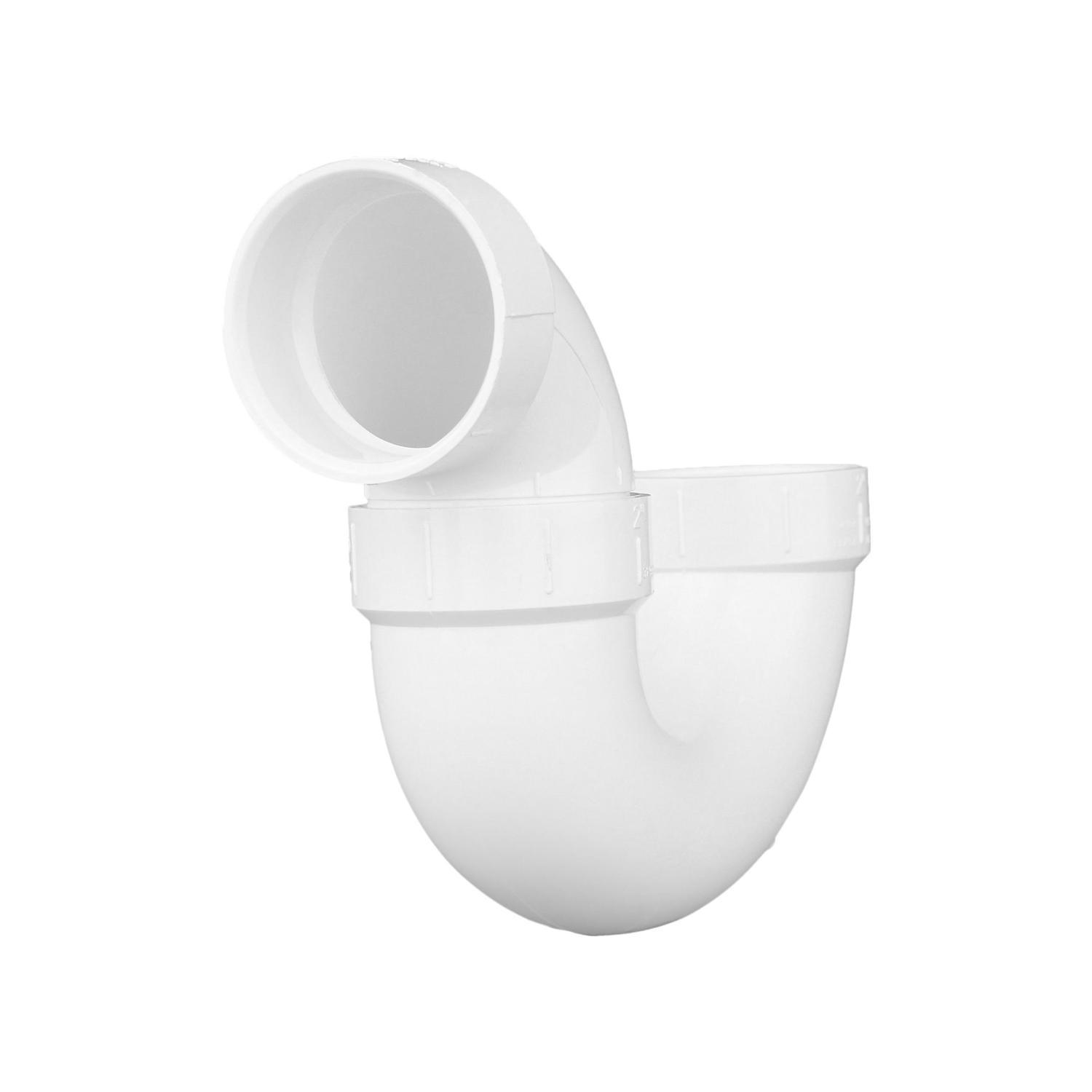 charlotte pipe schedule 40 2 in. hub x 2 in. d hub pvc p-trap 1 pk