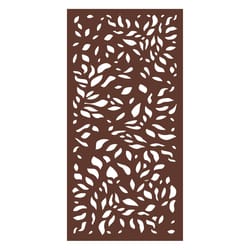 Modinex 72 in. H X 36 in. L Wood Poly Composite Garden Decorative Fence Panel Espresso