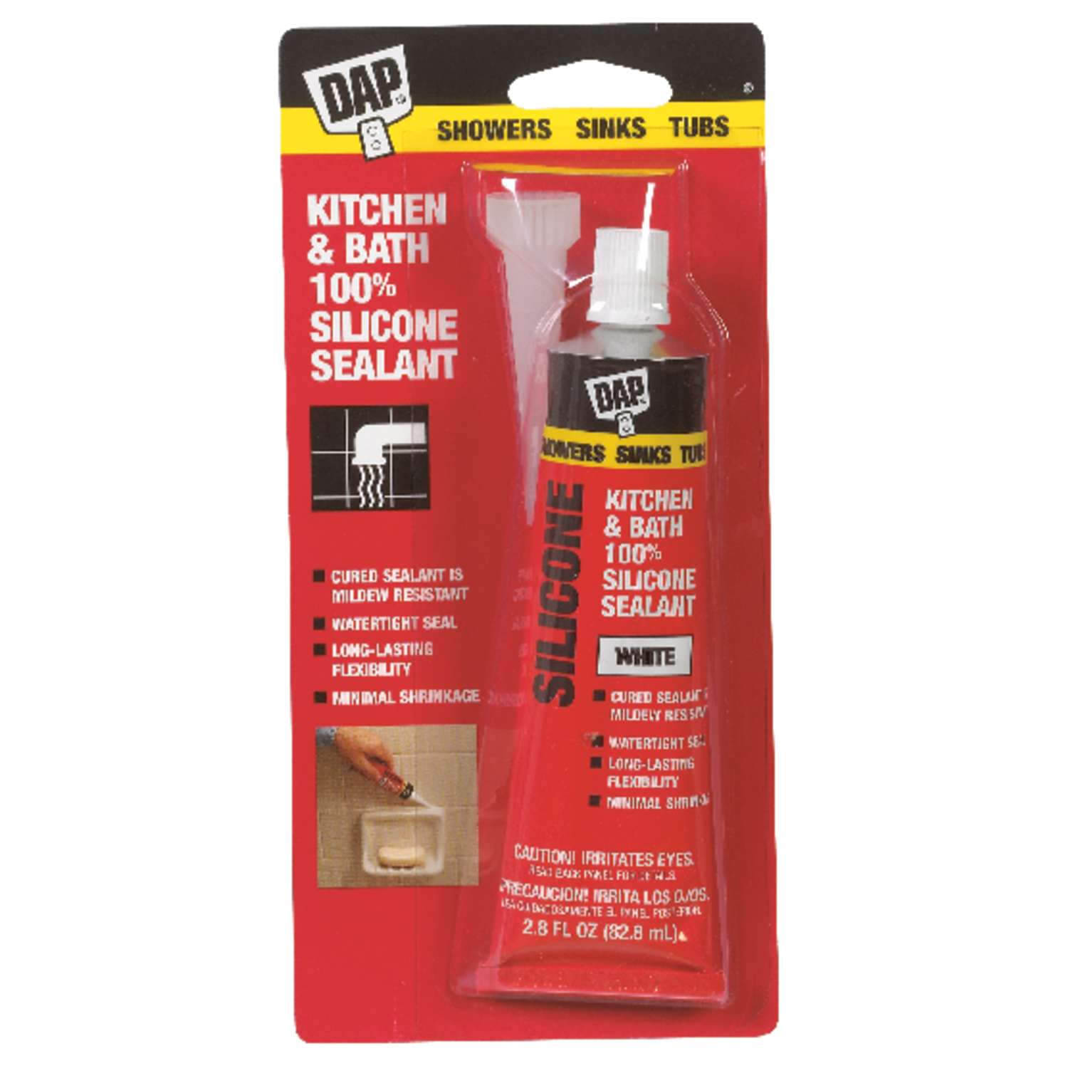 DAP White Silicone Sealant 2.8 oz. Ace Hardware