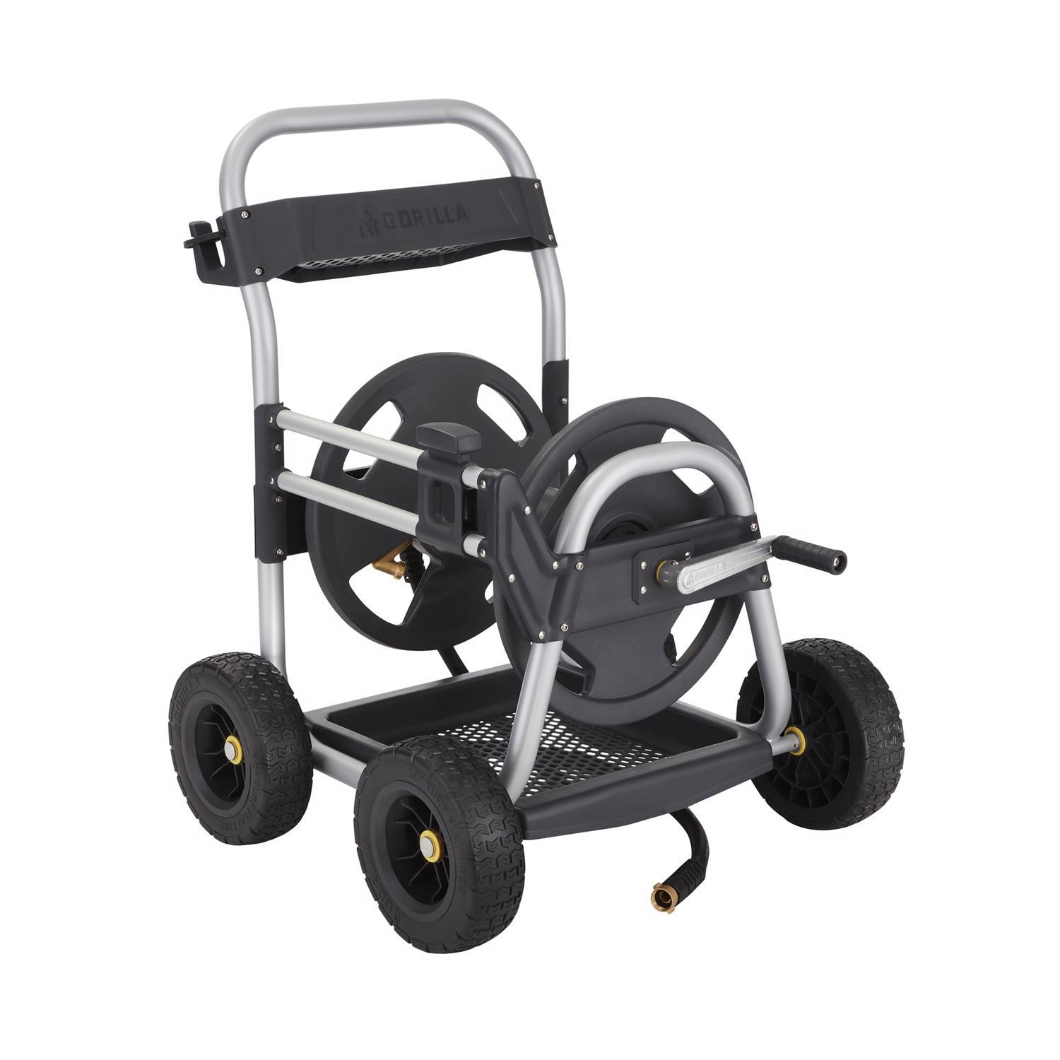Tricam Gorilla 250 ft. Black/Gray Wheeled Hose Reel Cart Ace Hardware