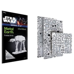 Metal Earth Premium Series AT AT - Star Wars 3D Model Kit Silver 223 pc