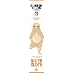 Gonesh Yoga Pets Beige Inner Sloth - Tree Tops Scent Sticks Incense 1 oz