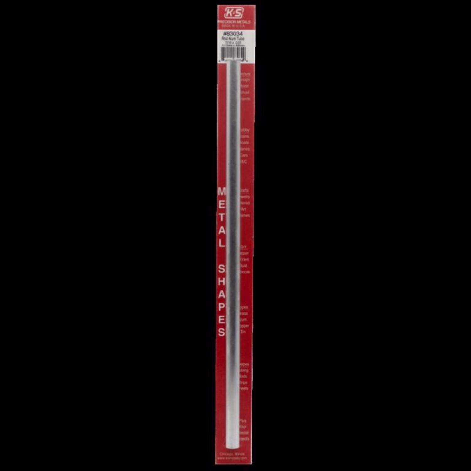 K&S 7/16 in. D X 1 ft. L Round Aluminum Tube