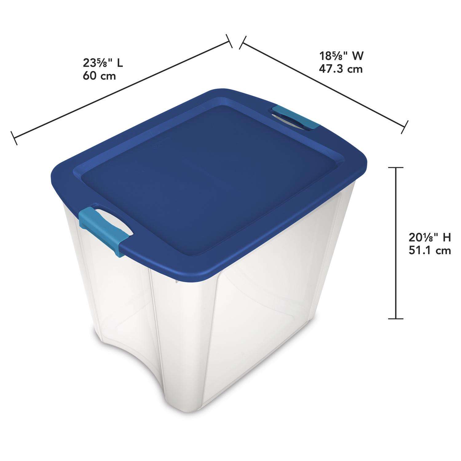 SEEKIND Storage Bins with lids, Water-Proof Storage Box Sets with  Handles,Multiple Sizes Foldable Plastic Storage Organizer for