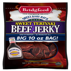 Bridgford Sweet Baby Ray's Sweet Teriyaki Beef Jerky 10 oz Bagged