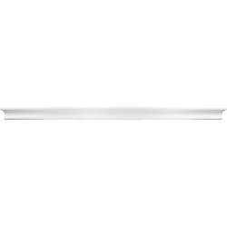 High & Mighty 2 in. H X 36 in. W X 6 in. D White Wood Floating Shelf