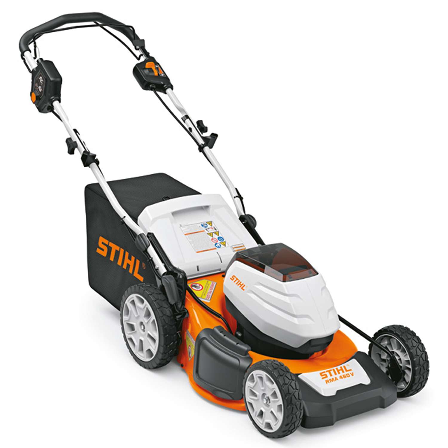 STIHL RMA 460 V 19 in. 36 V Battery Self-Propelled Lawn Mower Kit ...