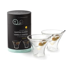 Outset Clear Borosilicate Glass Martini Glass