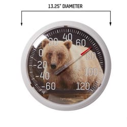 Taylor Bear Dial Thermometer Plastic Multicolored 13.25 in.
