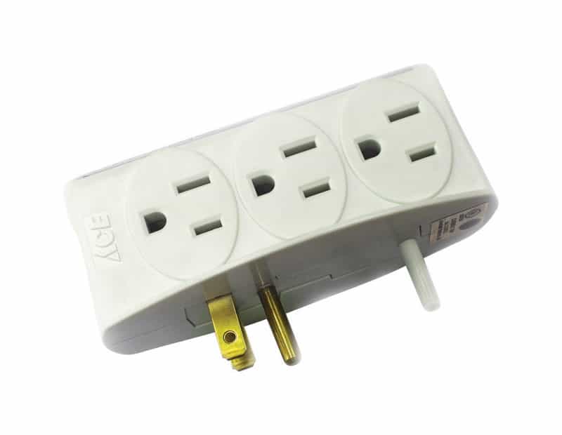 Ace Grounded 6 outlets Adapter 1 pk Ace Hardware