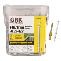 GRK Fasteners No. 8 X 2-1/2 in. L Star Coated W-Cut Screws 505 pk