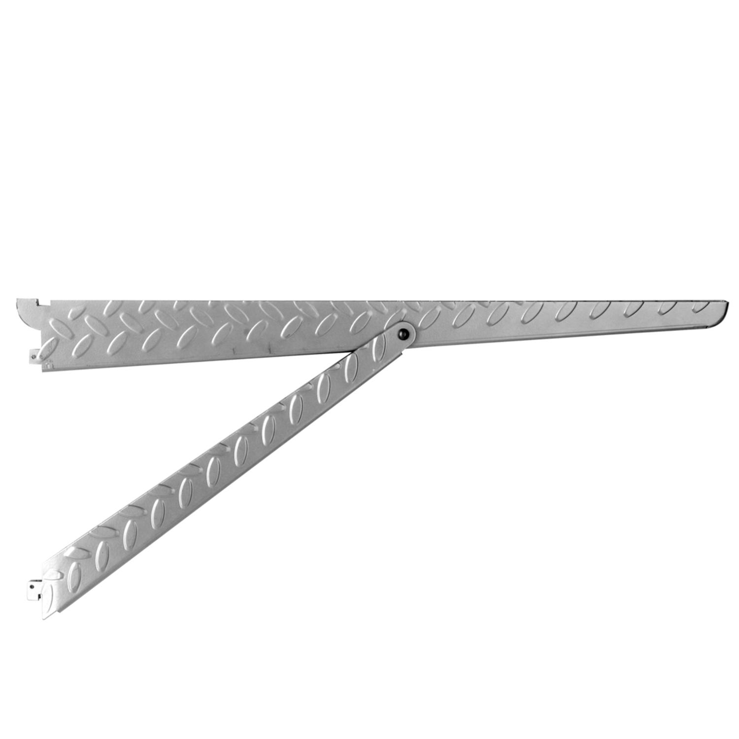 0203-20PM Knape & Vogt Heavyweight Silver Steel Support Brac sku 0203-20PM