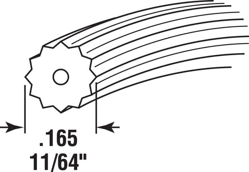 Make 2 Fit Screen Retainer Spline, Window Screen, Black