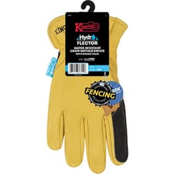 Kinco Hydroflector Men's Indoor/Outdoor Full Grain Driver Gloves Black/Gold L 1 pair