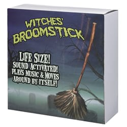 Roman Halloween Haunted Dancing Broom Plastic/Paper 1 pk