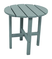 Ivy Terrace Classics Gray Round PolyWood Contemporary Side Table