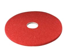 3M Scotch-Brite 17 in. D Non-Woven Natural/Polyester Fiber Buffer Floor Pad Red
