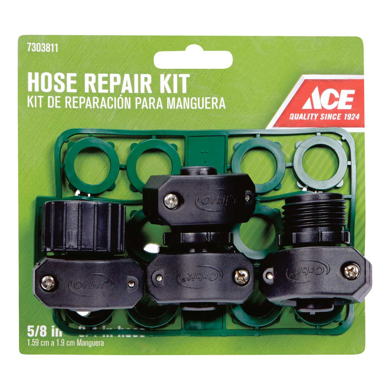 Ace 5/83/4 in. Plastic Threaded Male/Female Hose Mender Ace Hardware