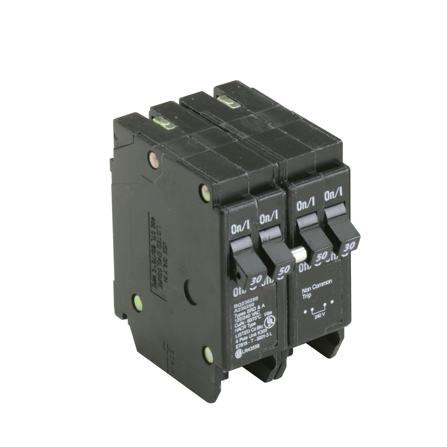 Eaton Cutler-Hammer 30/50 amps Plug In 4-Pole Circuit Breaker
