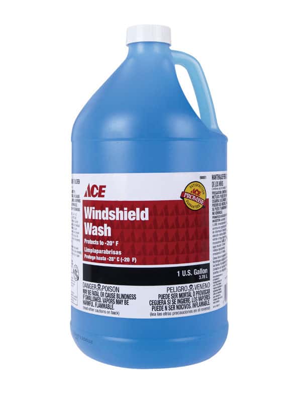 This is how much windshield washer fluid is left in a one gallon